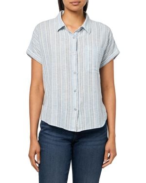Lucky Brand Rolled Sleeve Button Down - Blue