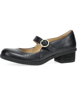 Dansko Leather Dress Shoe With Arch - Black