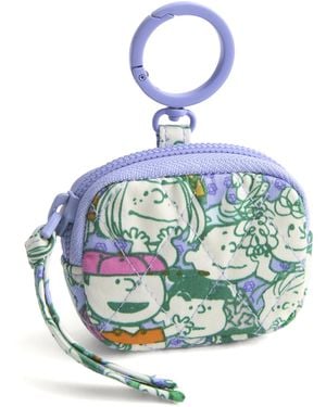 Vera Bradley Premium Cotton Bag Charm For Airpods - Blue