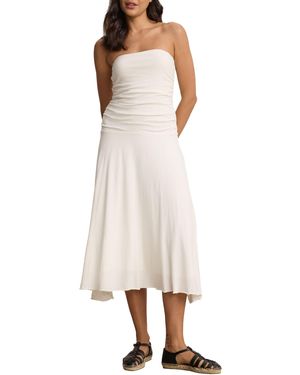 Velvet By Graham & Spencer Sonia Vintage Velvet Dress - Natural