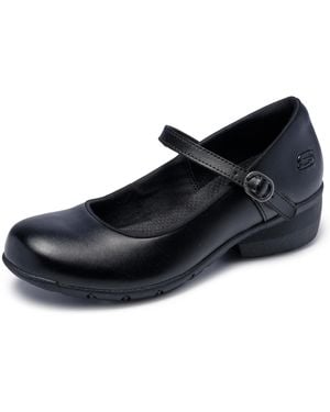 Skechers Mary Jane Elsit Slip Resistant Health Care Professional Shoe - Black