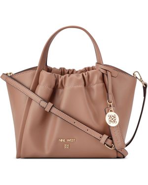 Nine West Kenji Large Crossbody Tote Bag - Brown