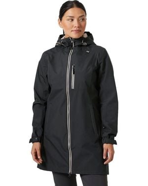 Helly Hansen Long Belfast Winter Waterproof Windproof Breathable Jacket - Black