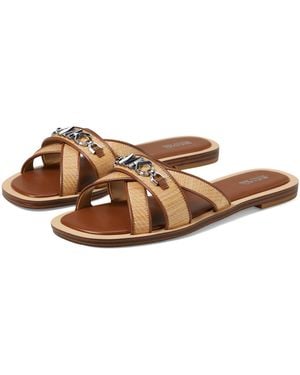 Michael Kors Tiffanie Flat Slide Sandal - Brown