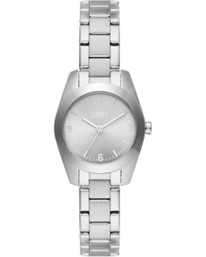DKNY Nolita Three-hand Silver Stainless Steel Bracelet Dress Watch - Metallic