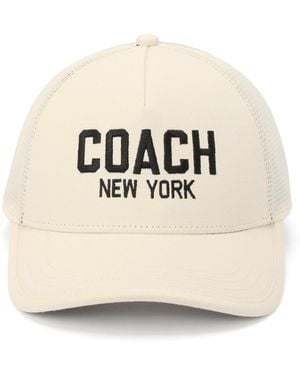COACH New York Trucker Hat - Natural
