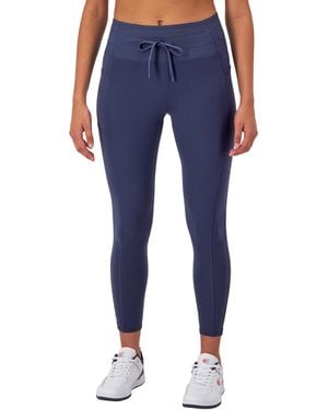 Champion , , Moisture Wicking, Drawcord Leggings For , 25", Blown Glass Blue, Small