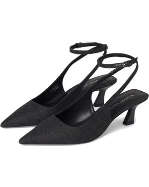 Stuart Weitzman Vinnie 50 Strap Pump - Black