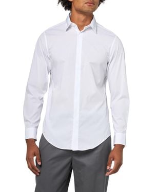 Calvin Klein Dress Shirt Non Iron Stretch Slim Fit Formal White