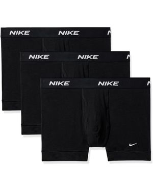 Nike All Day Cotton Stretch Trunk W/fly Underwear - Black