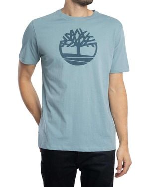 Timberland Baum-Logo-T-Shirt - Blau