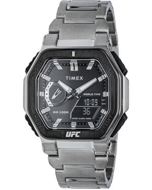 Timex UFC Colossus -Armbanduhr Silber Schwarz TW2V84600 - Mettallic