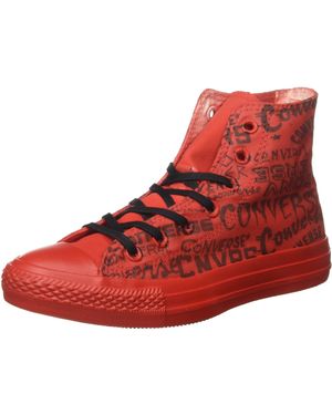 Converse All Star Hi Canvas Ltd, Sneaker Unisex – Adulto, Rosso, 37.5 EU