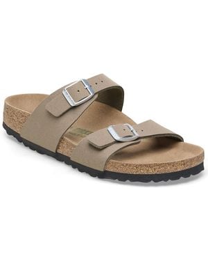 Birkenstock Sydney Mules Synthetic Soft Vegan - Brown