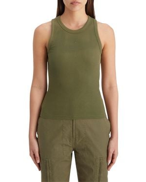 Scotch & Soda Racer Rib Tank Top - Green