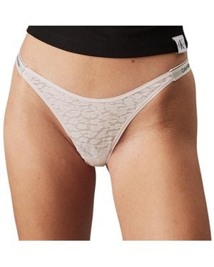 Calvin Klein Donna Perizomi Confezione da 5 Dipped Intimo - Marrone