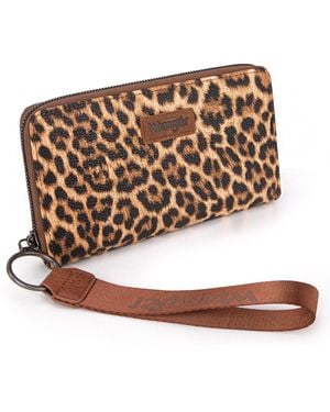Wrangler Portafoglio da donna con laccetto da polso - Marrone