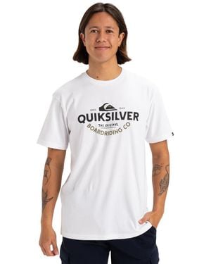 Quiksilver Typed Out Ss T-Shirt - Weiß