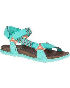 Merrell Around Town Open Toe Sandals - Blue