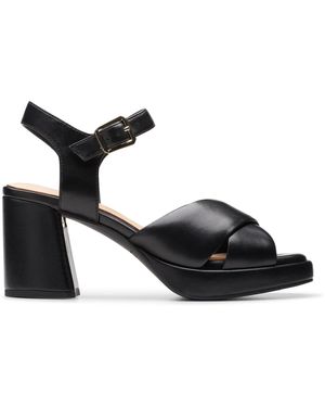 Clarks RITZY75 Rae Black Lea Black Leather 37 - Schwarz