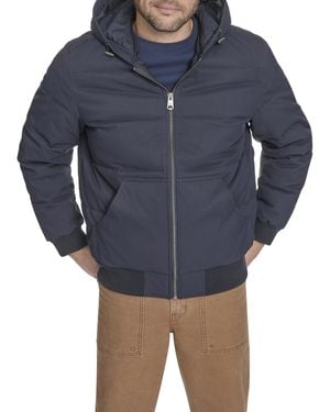 Levi's Quilted Bomber With Hood Jacket - Blue