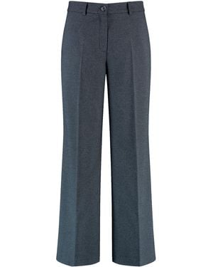Gerry Weber Weite Hose unifarben - Blau
