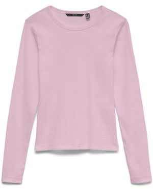 Vero Moda Vmchloe Ls Short Top Ga JRS - Pink