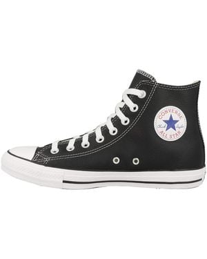 Converse Chucks As Hi Classic Lea 132170c The New I-robot 1s581 Leather Black