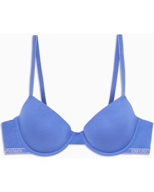 Emporio Armani Bra Removable Pads Push-up-BH - Blau