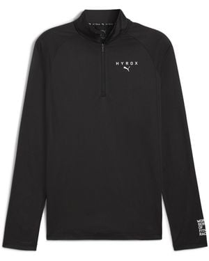 PUMA S Hyrox Long Sleeve Quarter Zip T-shirt Black L