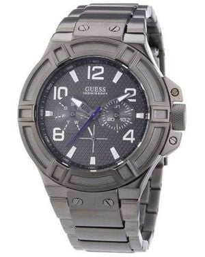 Guess Nightlife Orologio da uomo sportivo Cassa solida - Grigio