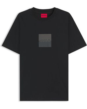 HUGO Dusplit 10266462 01 T-shirt 2xl Black