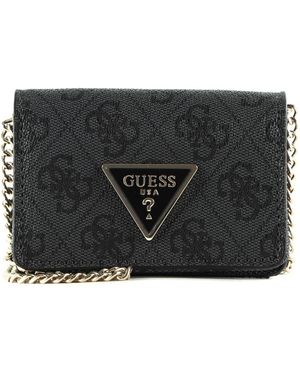 Guess Pwsg8778860 Meridian 4g Logo Micro Mini Purses - Black