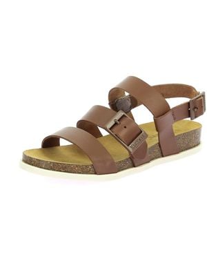 Kickers Kick Alana Flache Sandale - Braun