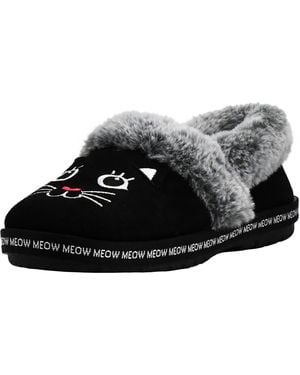 Skechers Meow Pyjamas Slipper - Wide Width Black 8