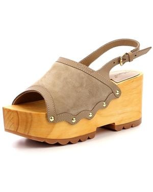 Kickers Kick-Wedge Wood Sandale mit Absatz - Mehrfarbig