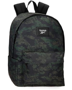 Reebok Brooklyn Mochila para portátil 15,6" Verde 31,5x45x15 cms Poliéster 21,26L by Joumma Bags - Negro