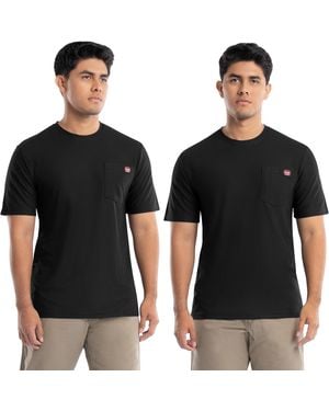 Wrangler S Short Sleeve Upf 40 Performance Pocket T-shirt - Black