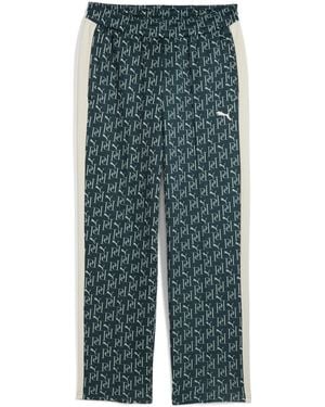 PUMA T7 All-over Print Relaxed Tracksuit Bottoms - Green