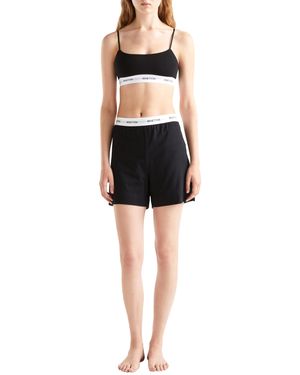 Benetton Short 30963900F Pantalone del Pigiama - Nero