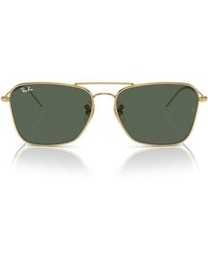 Ray-Ban Sonnenbrille Rbr0102s Caravan Reverse Gold/Dark Green - Grün