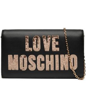 Love Moschino Borsa a tracolla donna black - gold - Nero