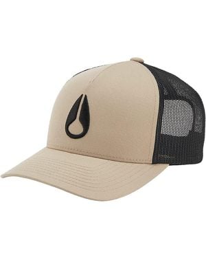 Nixon Iconed Trucker Hat - Khaki/black - Natural