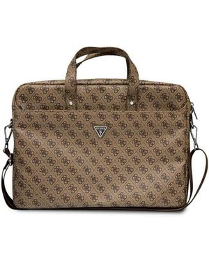 Guess 's Saffiano 4g Hot Stamp Triangle Logo Bag - Brown