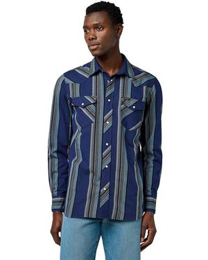 Wrangler Western Indigo Shirt - Blau