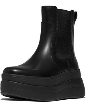 Fitflop Mode Suede Taupe Boots - Uk - Black