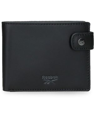 Reebok Portafogli e Portamonete Switch in Pelle di Mucca - Nero