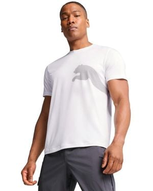 PUMA Train All Day Big Logo T-Shirt - Weiß