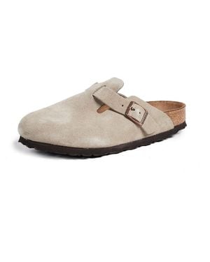 Birkenstock Boston Clog,taupe Suede,42 N Eu - White