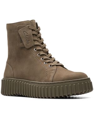 Clarks Torhill Rise Oxford Boot - Brown